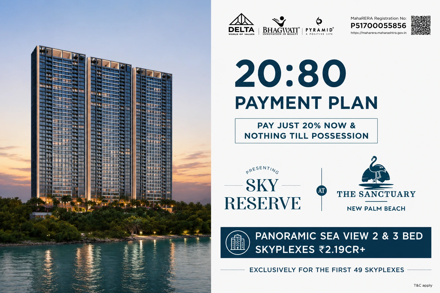 Delta Palm Beach Airoli 2 & 3 BHK homes